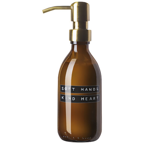 Flacon personnalisé rechargeable Soft Hands WELLmark Ambre chiné